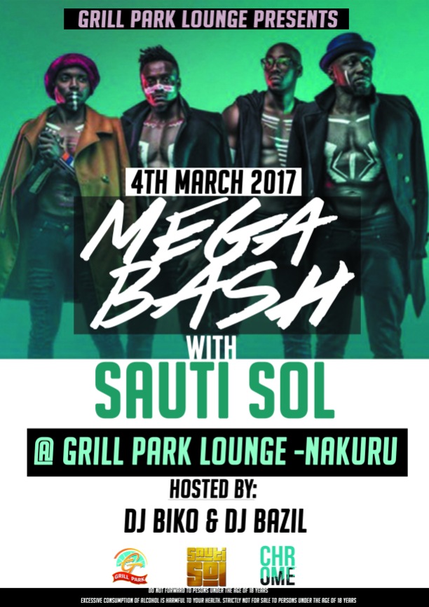 Sauti Sol Mega Bash @ Grill Park Lounge